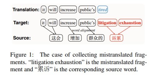 NMT 124 Collecting mistranslated fragments