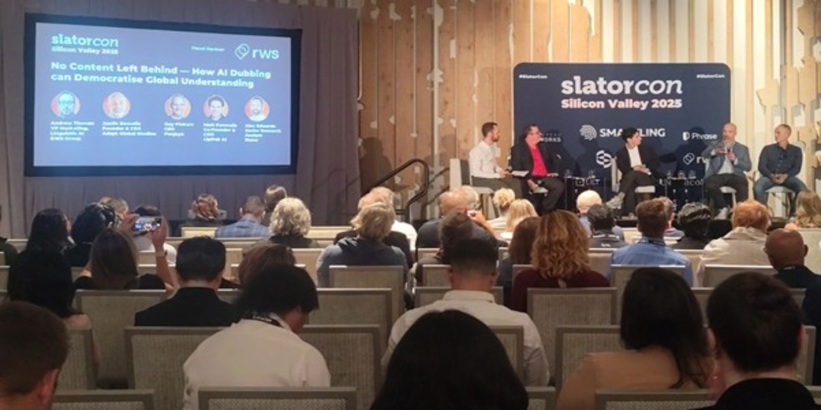 Picture of a panel discussion at SlatorCon