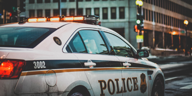 Police patrol car