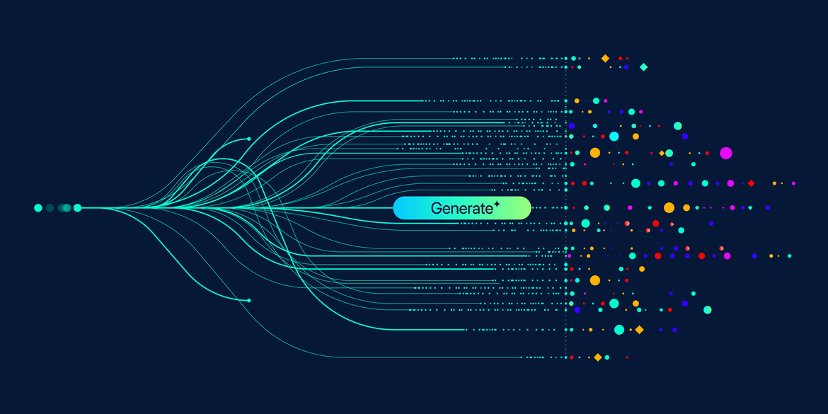 Picture of computer code coming together.