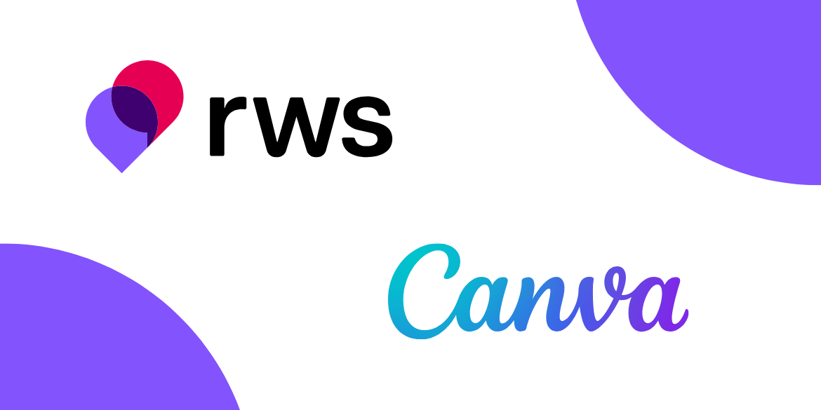 RWS and Canva's logos